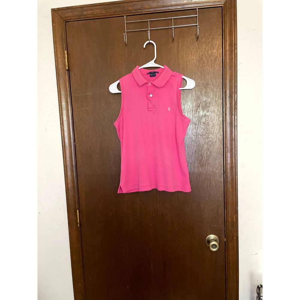 Ralph Lauren Sport Sleeveless Polo Pink Women's Medium
